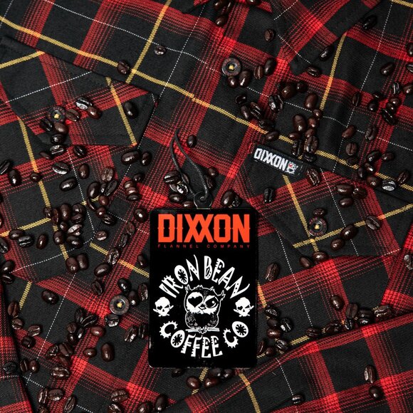 DIXXON x IRON BEAN COFFEE Collab Limited Edition Flannel Shirt - Men's 2XL Tall - Picture 3 of 11